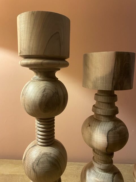 Bougeoirsenboisnoyerserie402