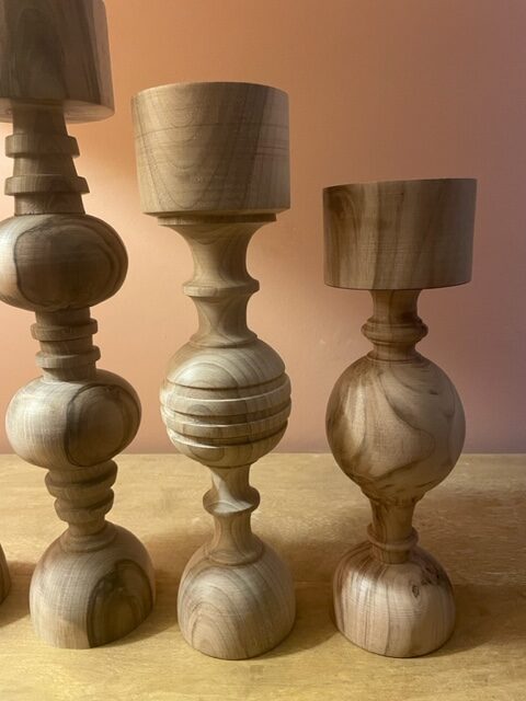 Bougeoirsenboisnoyerserie404